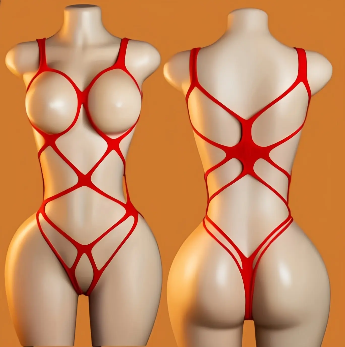 5 Packs Women Fishnet Bodysuits Mesh BodyStocking Fishnet Lingerie Long Sleeve Bodysuits One Piece Jumpsuit