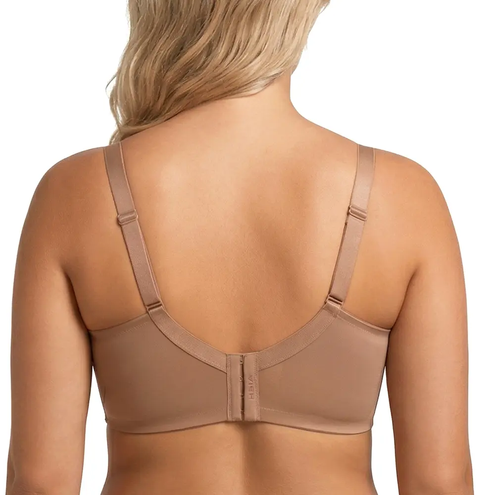 HSIA Pretty In Petals Plus Size Elegant Sheer Mesh Lace Unlined Full Coverage Strappy Underwire Non-Padded Bra with Minimizer Support Wide Adjustable Straps for Womens Everyday Lingerie