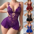 Women Lace Lingerie Nightwear Sleepwear Bodysuit Dress